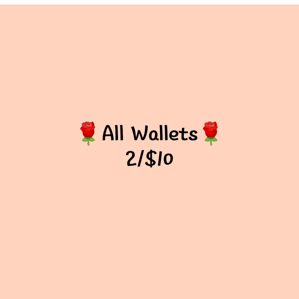 Wallets 2/$10